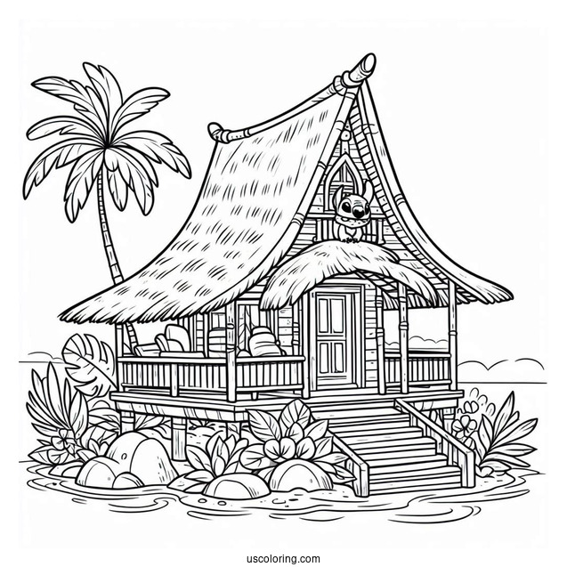 Lilo_s House Coloring Picture