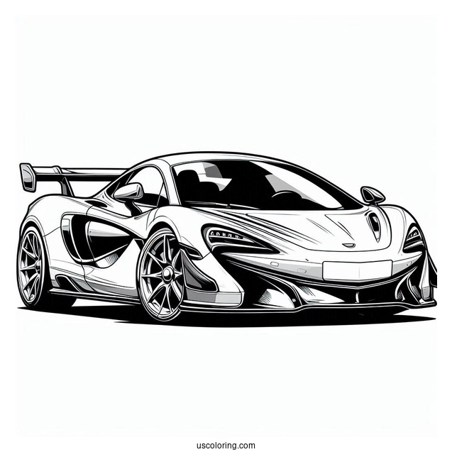 McLaren Coloring Page For Kids