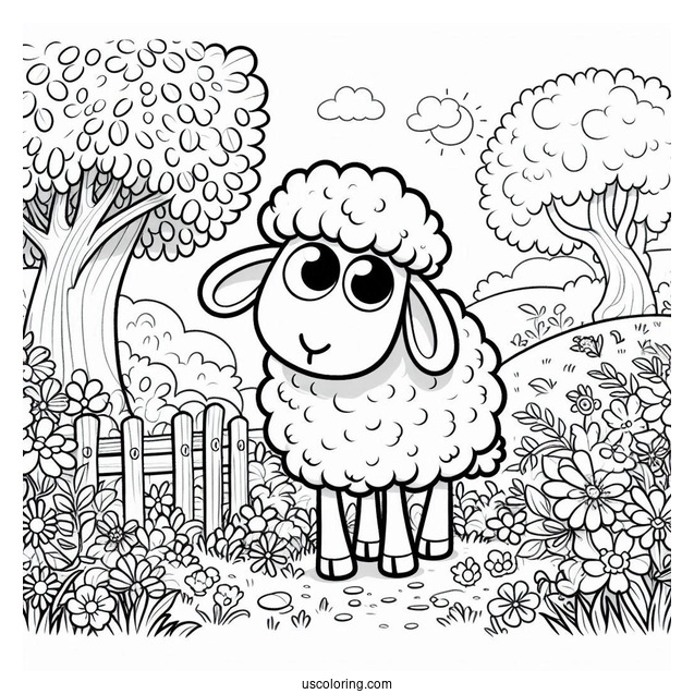 Coloring Page Of Shaun The Sheep