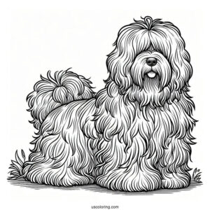 Komondor Dog With Overgrown Fur