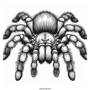 Giant Tarantula Coloring Page