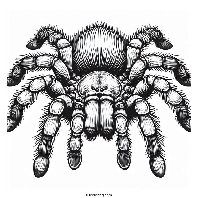 Giant Tarantula Coloring Page