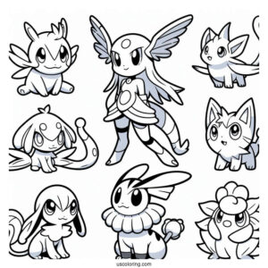 Various Pokemon Species To Color