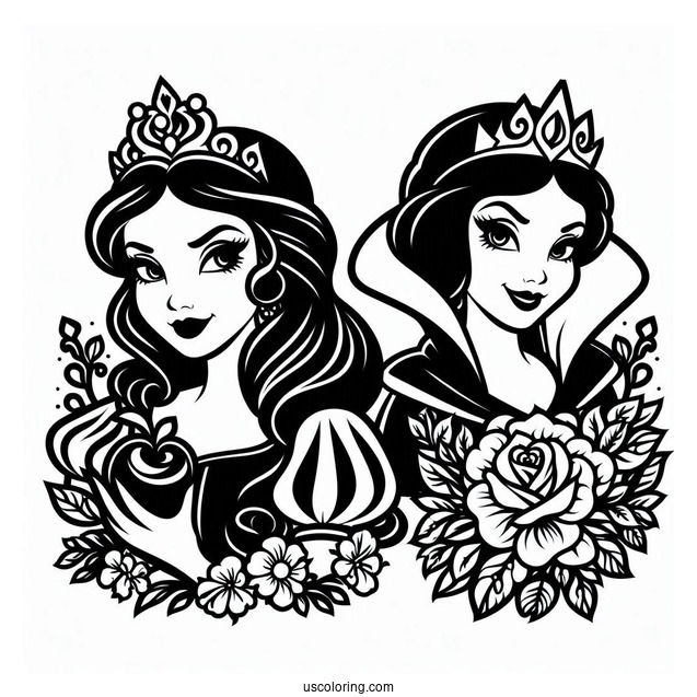 The Evil Queen Coloring Page