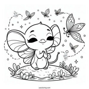 Simple Coloring Page Of Ray Firefly