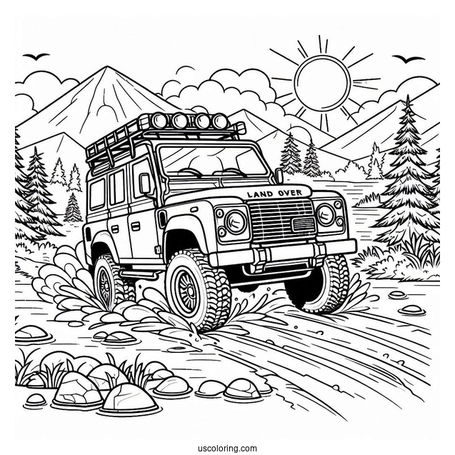 Land Rover Going Off Road