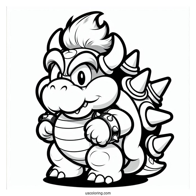 Bowser With Iconic Nintendo Characters