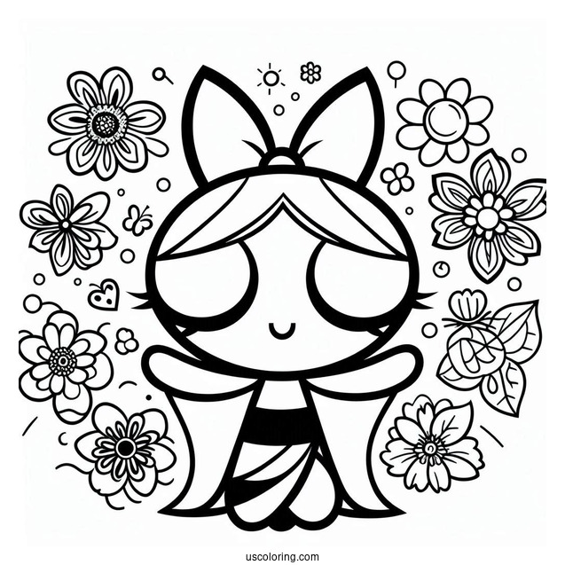 Bliss Character From Powerpuff Girls To Color