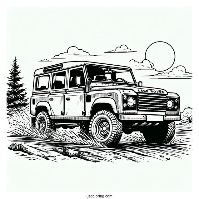 Land Rover Going Off Road