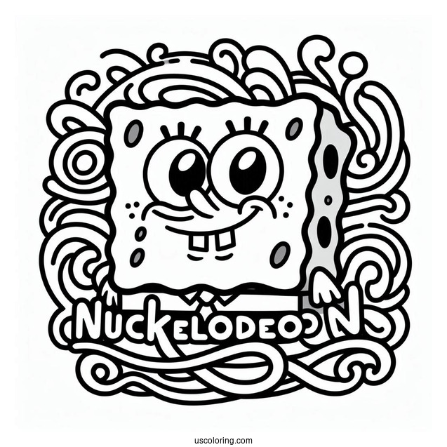Nickelodeon Coloring Page Of Logo