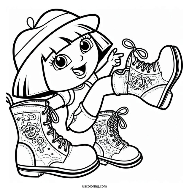 Boots And Dora Having Fun