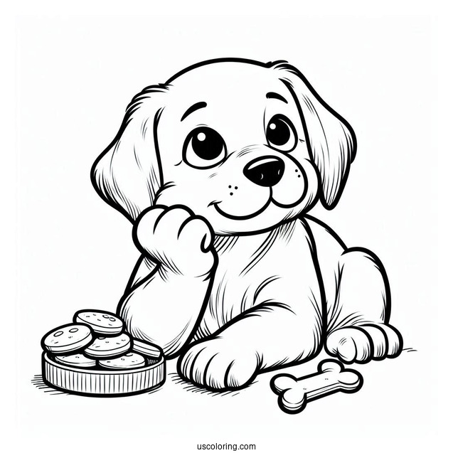 Puppy Thinking About Treats