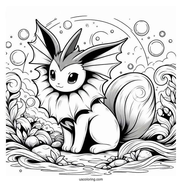 Vaporeon Eevee In the Ocean