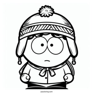 Simple Jimmy Valmer South Park Coloring Page