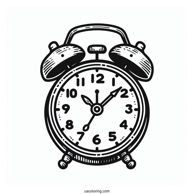 Easy Outline Of a Digital Alarm Clock