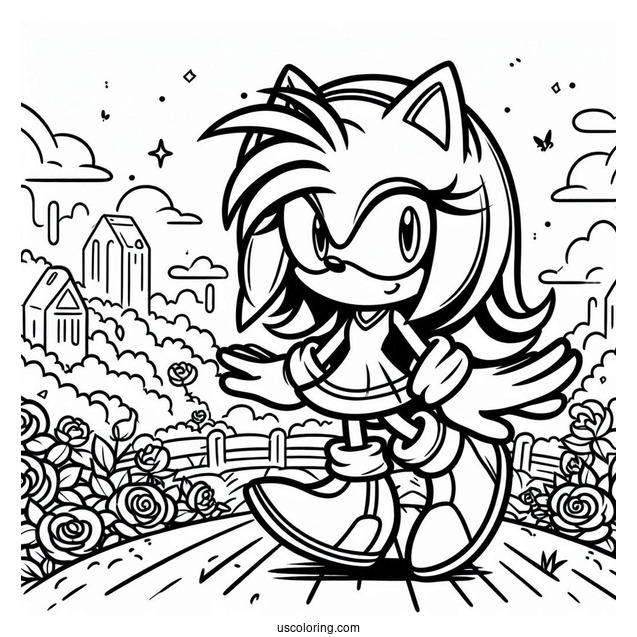 Amy Rose In Green Hill