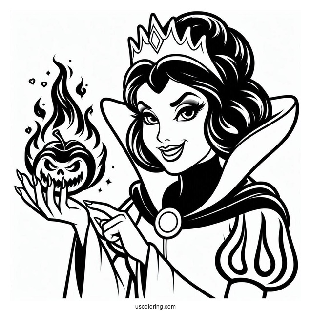 The Evil Queen Coloring Page