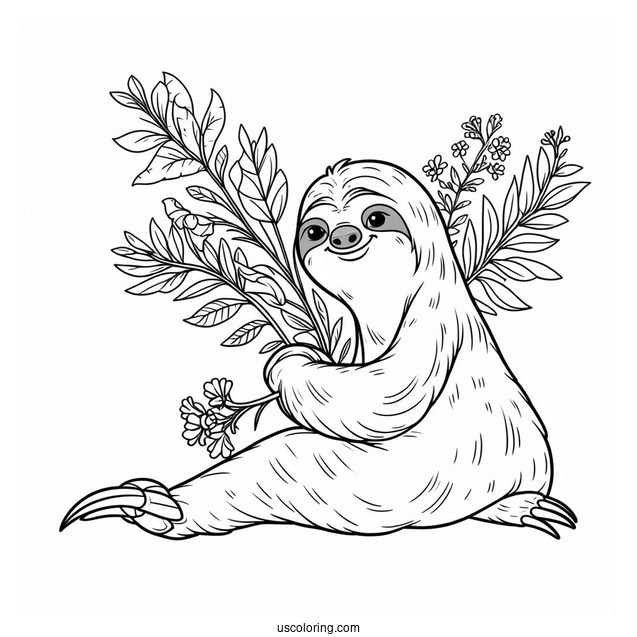 Sloth (Sid) From Ice Age Coloring Page