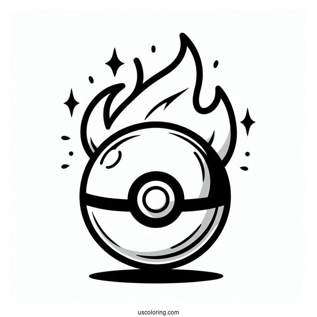 Pokemon Poke Ball Coloring Page