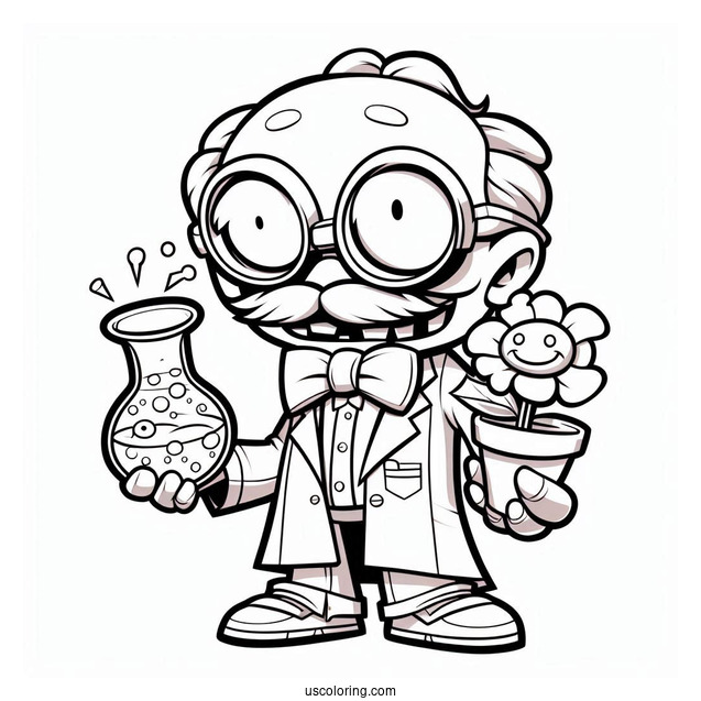 Coloring Page Of Dr Zomboss