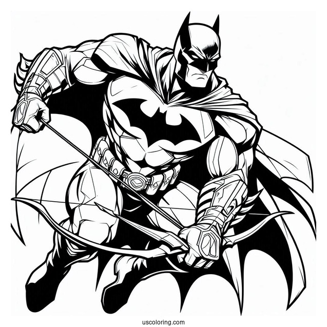 Simple Outline Of Batman To Color