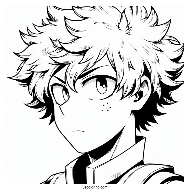 Katsuki Bakugo Of My Hero Academia Coloring Page
