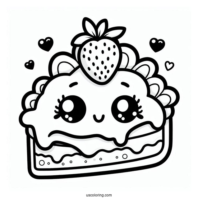 Nilla Slice Shopkins Coloring Page For Kids