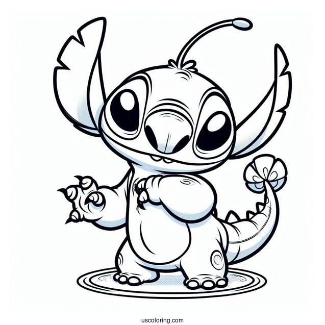Jumba Jookiba Alien Character Coloring Sheet