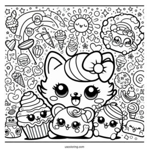 Coloring Page Of Shopkins Posters