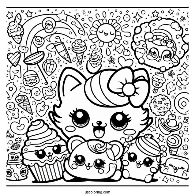 Coloring Page Of Shopkins Posters
