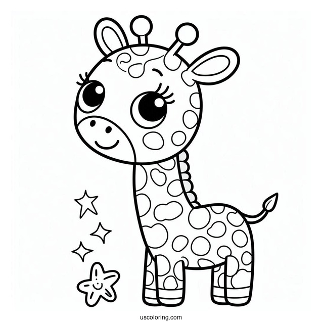 Gerald The Giraffe To Color For Kids