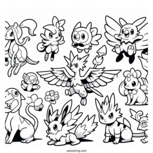 Various Pokemon Species To Color