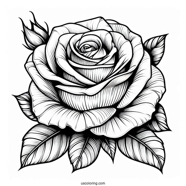 Head Of a Rose With Detailed Petals