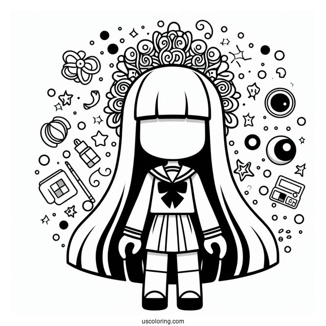 Squid Game Roblox Coloring Page