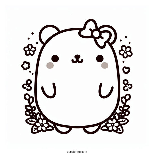 Sumikko Gurashi Coloring Page Of Shirokuma For Kids