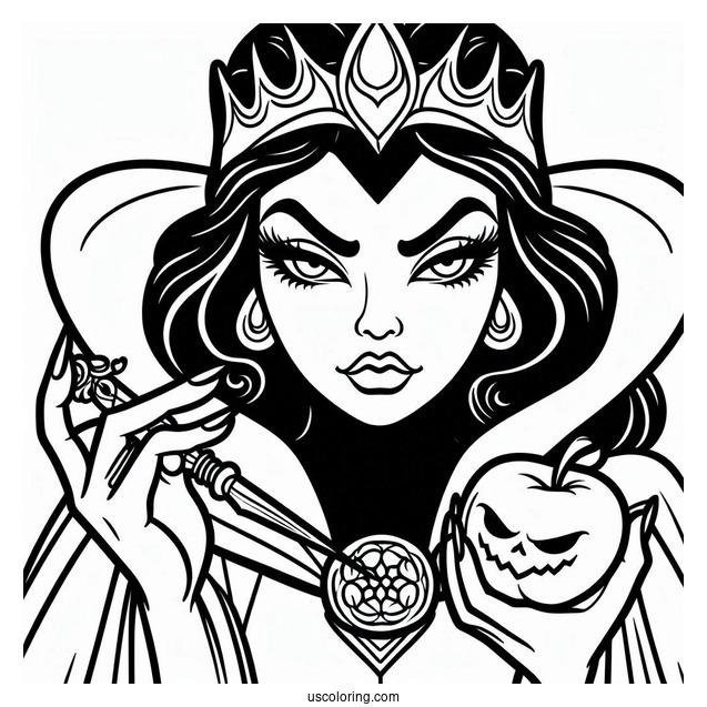 The Evil Queen Coloring Page