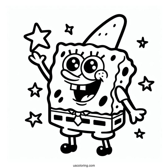 Easy Outline Of Patrik To Color