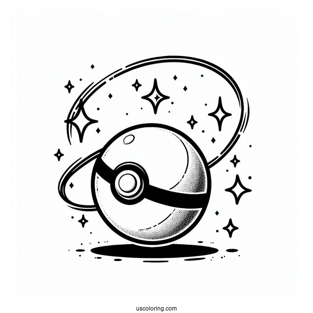 Pokeball About To Release A Pokéball Coloring Page