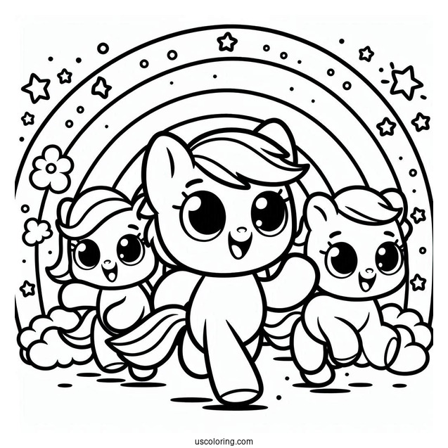 Easy Cyan Running In Corridor Rainbow Friends Coloring Page