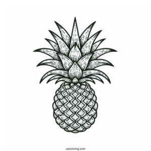 Pineapple Plant Coloring Page