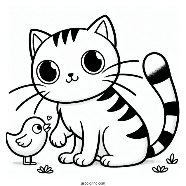 Pete The Cat With Yellow Bird