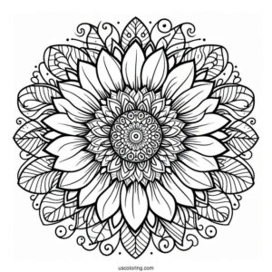 Mandala Coloring Sheet For Adults