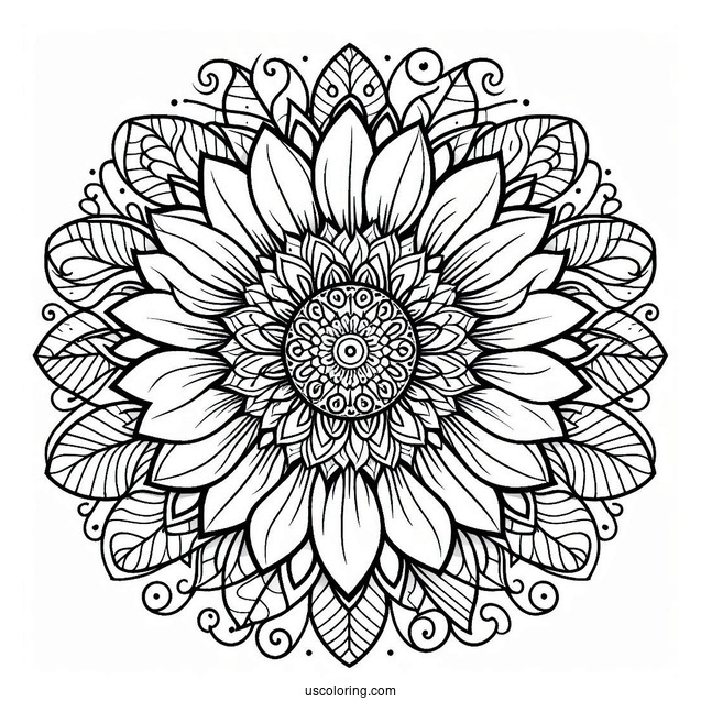 Mandala Coloring Sheet For Adults