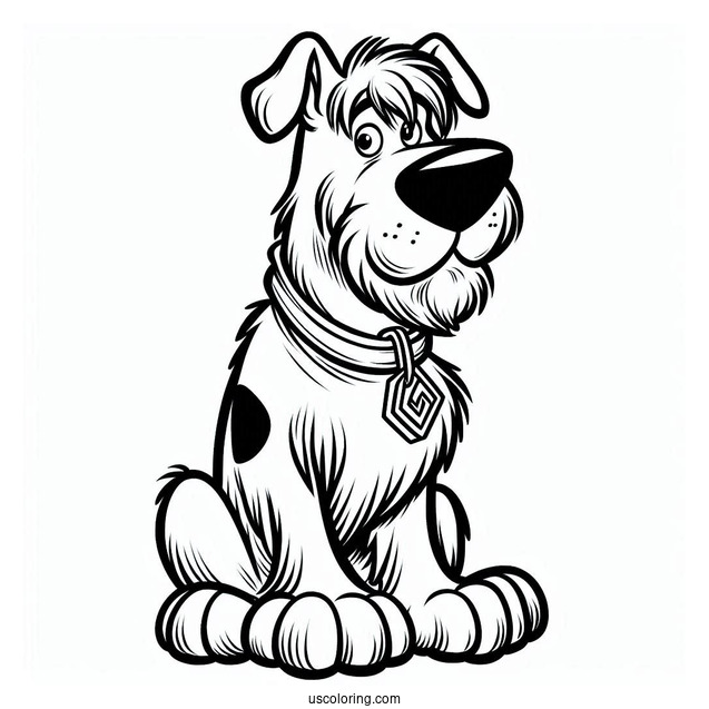 Shaggy Coloring Page For Kids