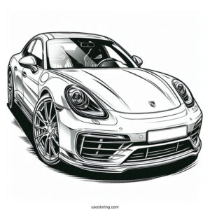 Coloring Page Of Porsche Panamera