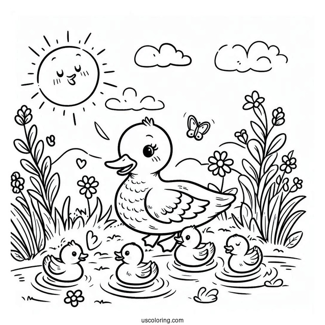 Storytime with Mama Duck and Baby Ducks