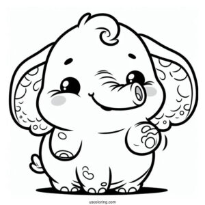 Bubba Bubbaphant Of Smiling Critters Coloring Page