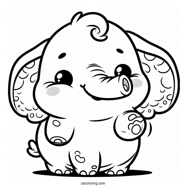Bubba Bubbaphant Of Smiling Critters Coloring Page