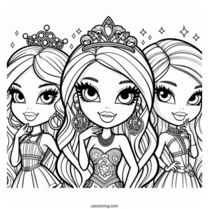 Coloring Page Of Bratz Poster