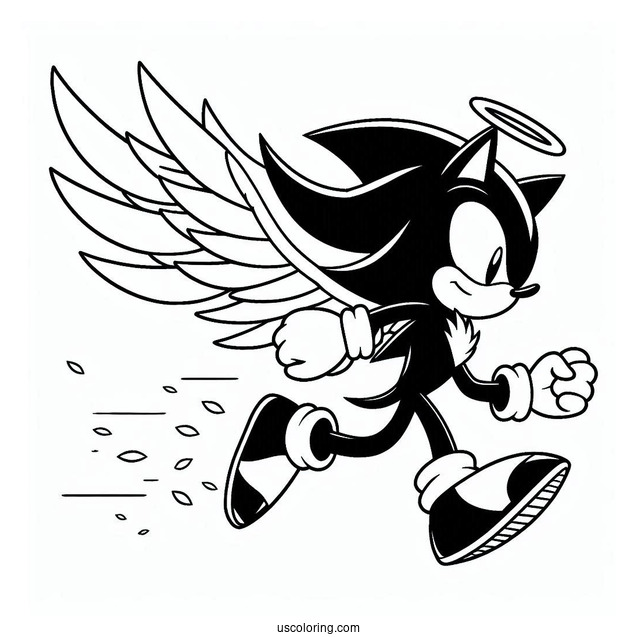 Shadow Coloring Page Running In Angel Island